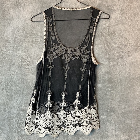 You Are Not Alone Sheer Lace Tank Top - Picture 5 of 6